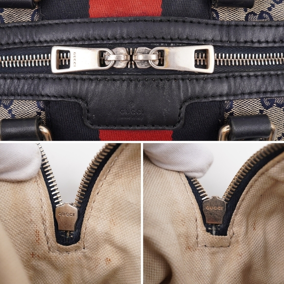 ❌️❌️SOLD❌️❌️BV18 💖 GUCCI Monogram Vintage Web mini Boston - Picture 10 of 15